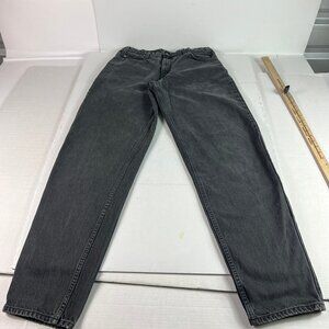 VTG 90s Levi's Jean Mens 32x34* 560 Loose Taper Black Denim Orange Tab Tag 34x36
